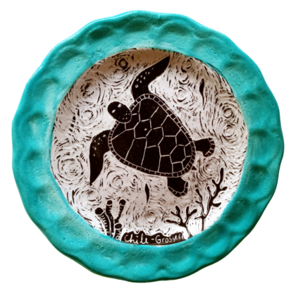 Plato decorativo Tortuga Carey