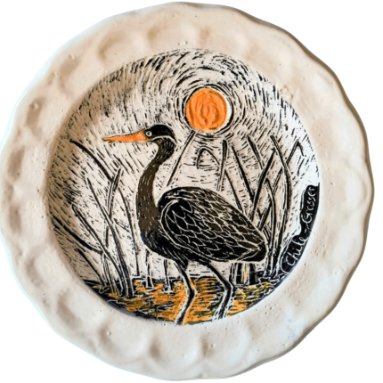 Plato decorativo - Garza Cuca